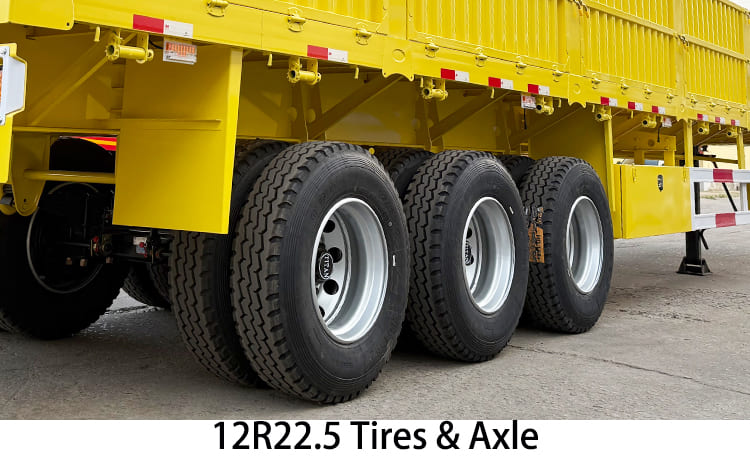 Tri Axle Flatbed Dropside Board Semi Trailer for Sale in Zimbabwe