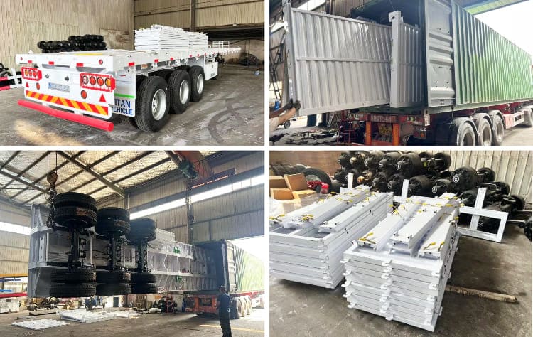 Sugar Cane Livestock Fence Semi Trailer for Sale in Zimbabwe