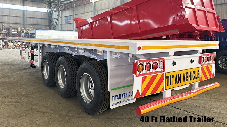 Tri Axle Flatbed Semi Trailer for Sale in Harare Zimbabwe
