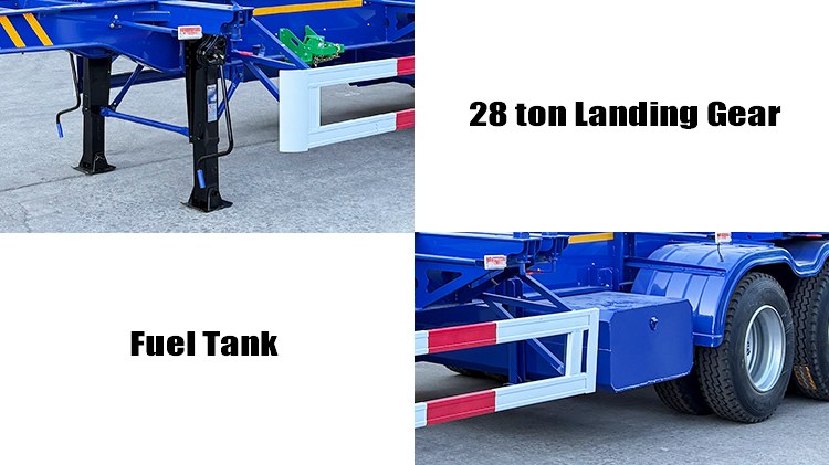 Tri Axle Shipping Container Chassis Trailer for Sale in Guam