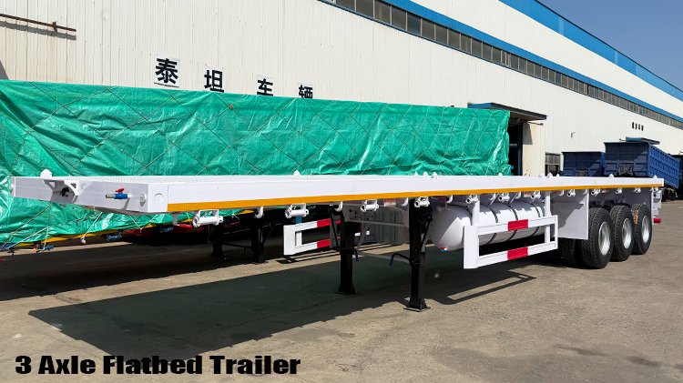 40 Ft Tri Axle New Flatbed Trailer for Sale Near Me in Nigeria