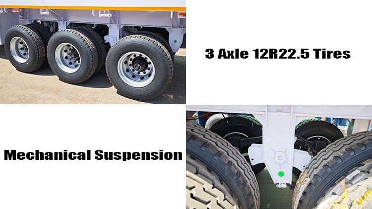 40 Ft Tri Axle New Flatbed Trailer for Sale Near Me in Nigeria