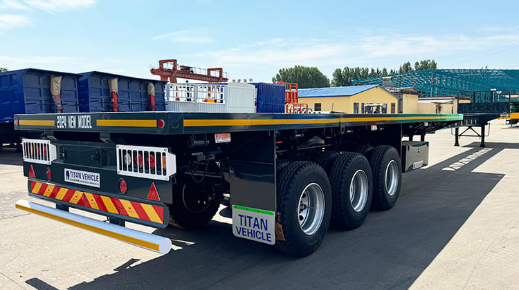 Tri Axle Telescopic Trailer | Extendable Flatbed Trailer for Sale in Nigeria Abuja