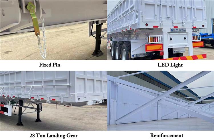 New Tri Axle Side Tipper Semi Trailers for Sale In Congo Kinshasa