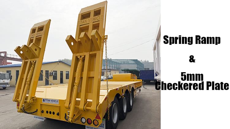 Tri Axle Lowbed Truck Trailer Price for Sale in Mali