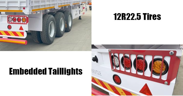 Tri Axle 60 Ton Side Wall Trailer for Sale in Angola 