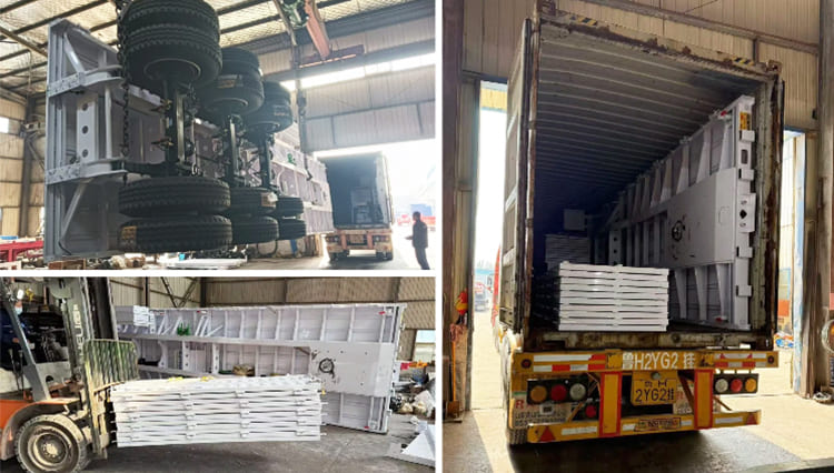 Tri Axle 60 Ton Side Wall Trailer for Sale in Angola 