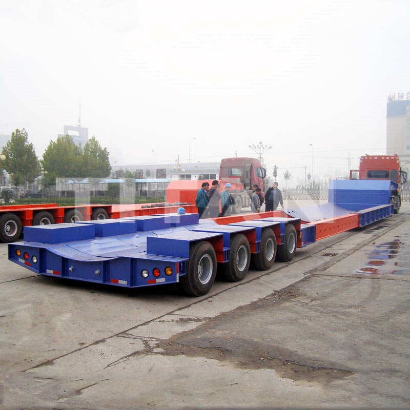 Low Bed Telescopic Semi Trailer