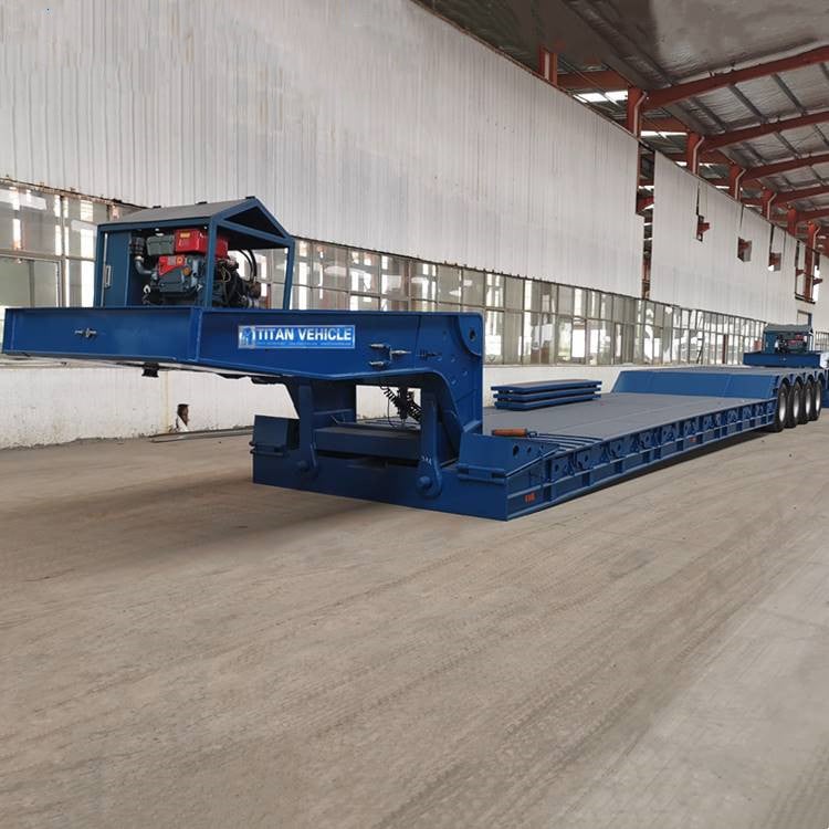 100ton 4 Axle Lowboy Equipment Trailers