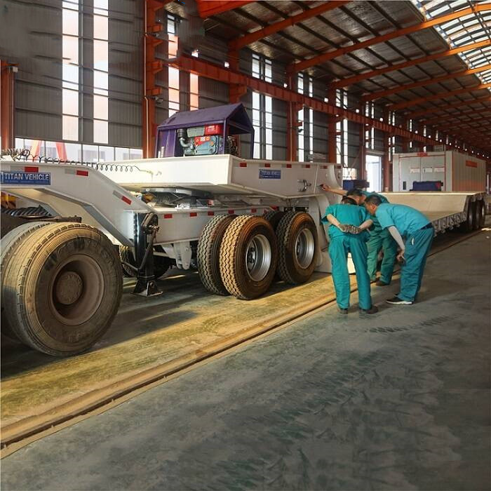 Lowboy Detachable Gooseneck Trailer with Dolly