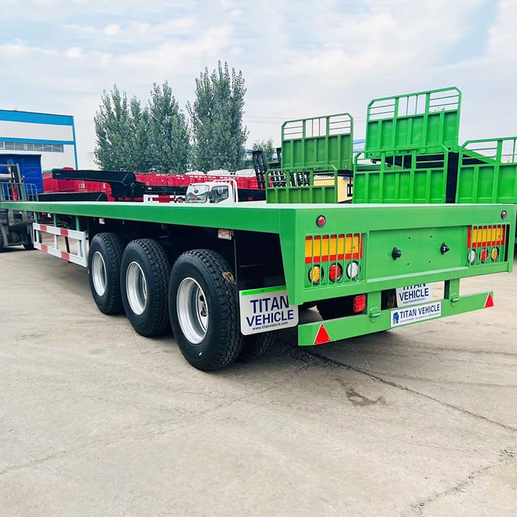 Tri Axle 40 Ft Flat Body Trailer 