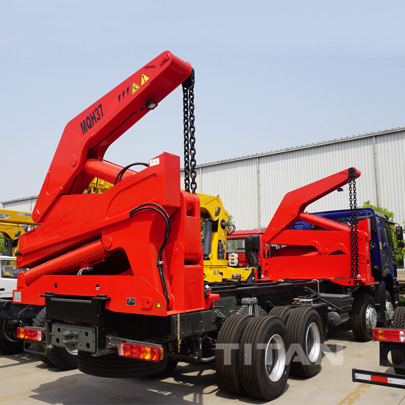 self loading container lift truck side loader 