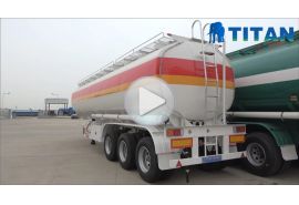 3 axles fuel tank trailer