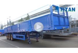 3 axle side wall semi trailer
