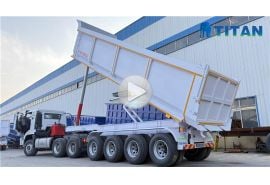 4 Axle U Shape Dump Trailer